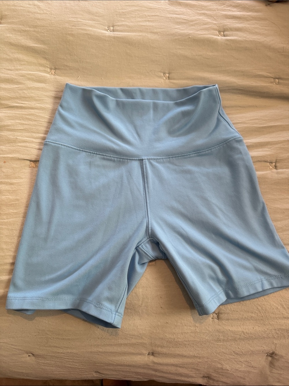 Wild Fable Light Blue High-Waist Bike Shorts